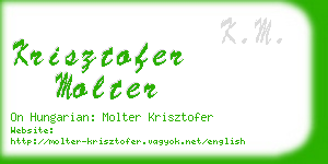 krisztofer molter business card